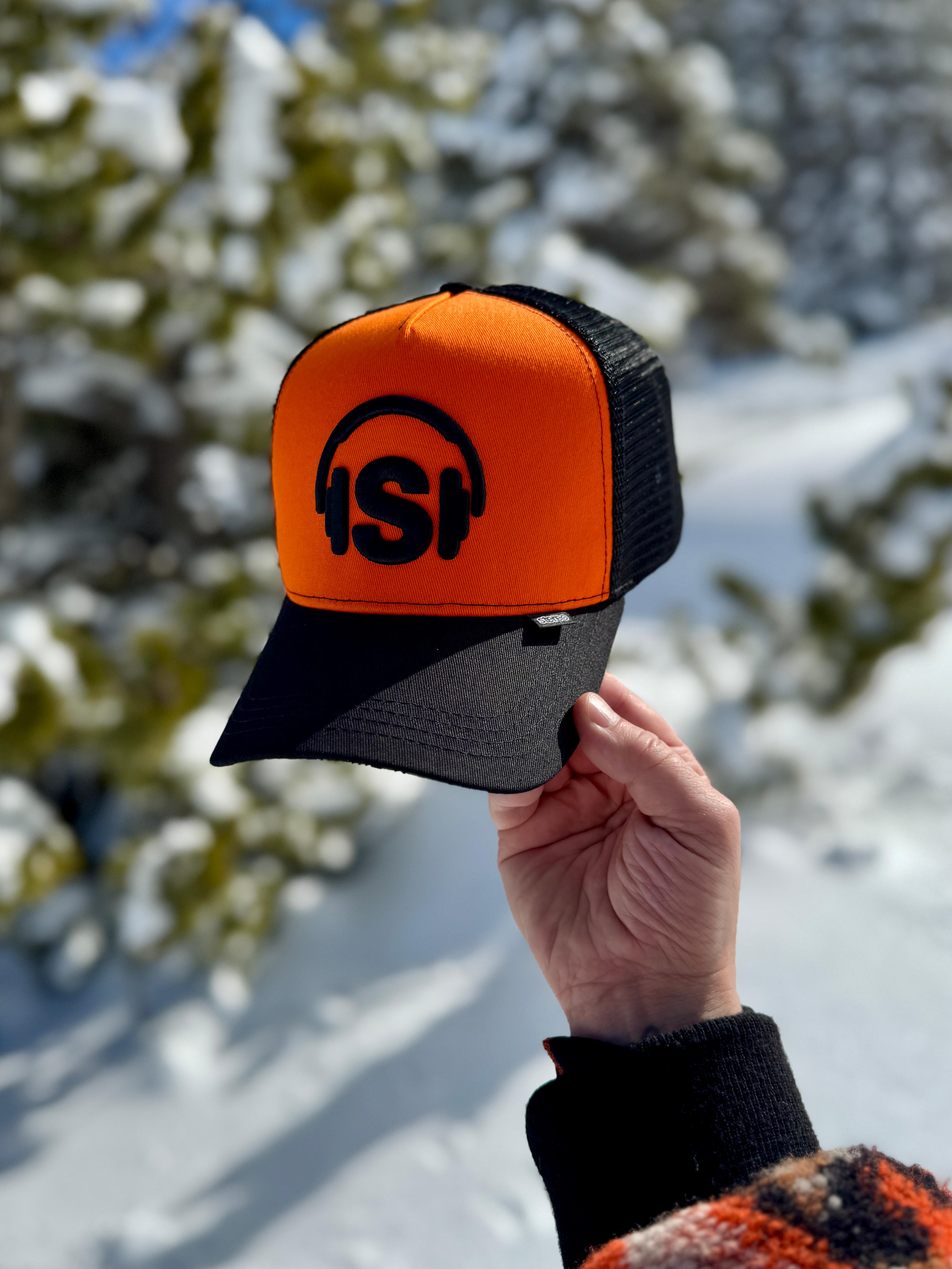 Orange Black Stereo Cap
