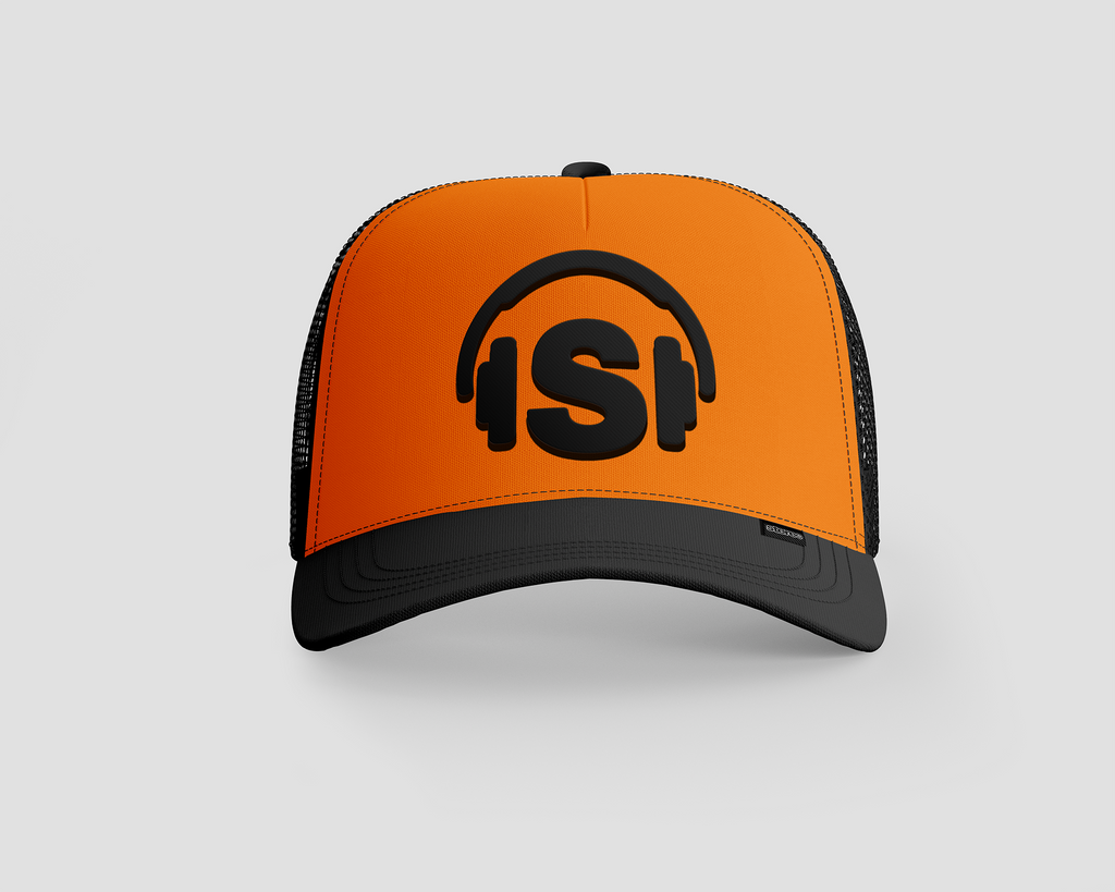 Orange Black Stereo Cap