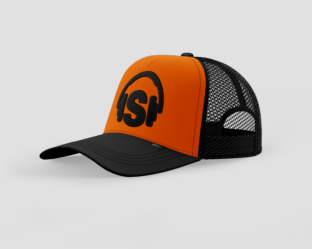Orange Black Stereo Cap