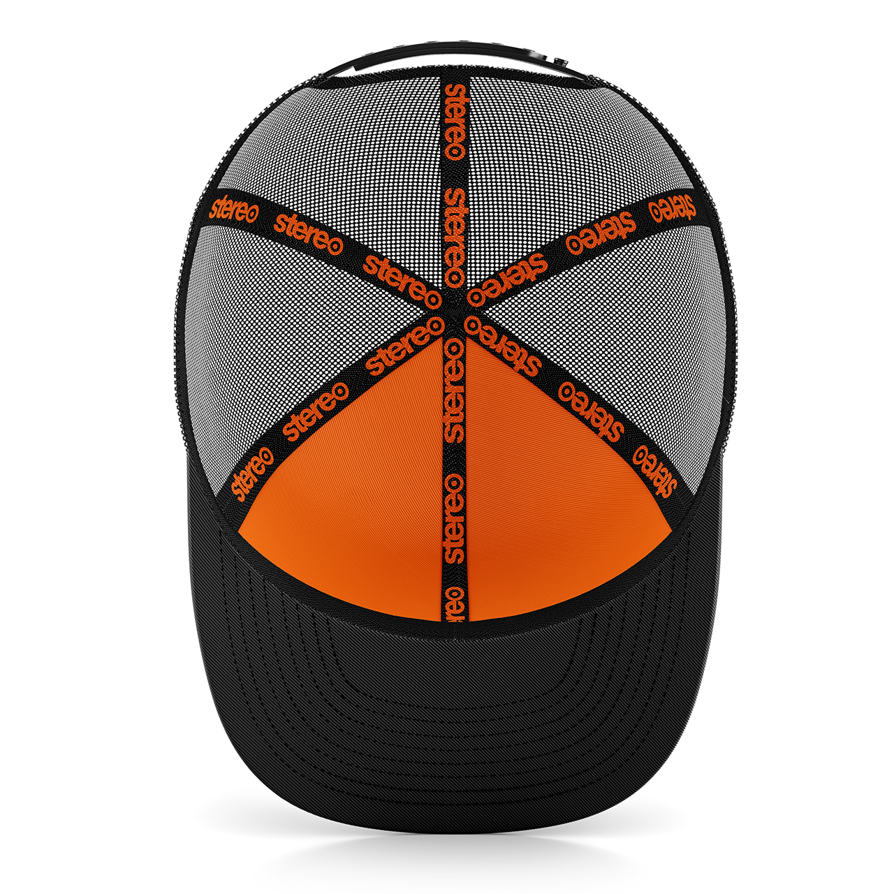 Orange Black Stereo Cap