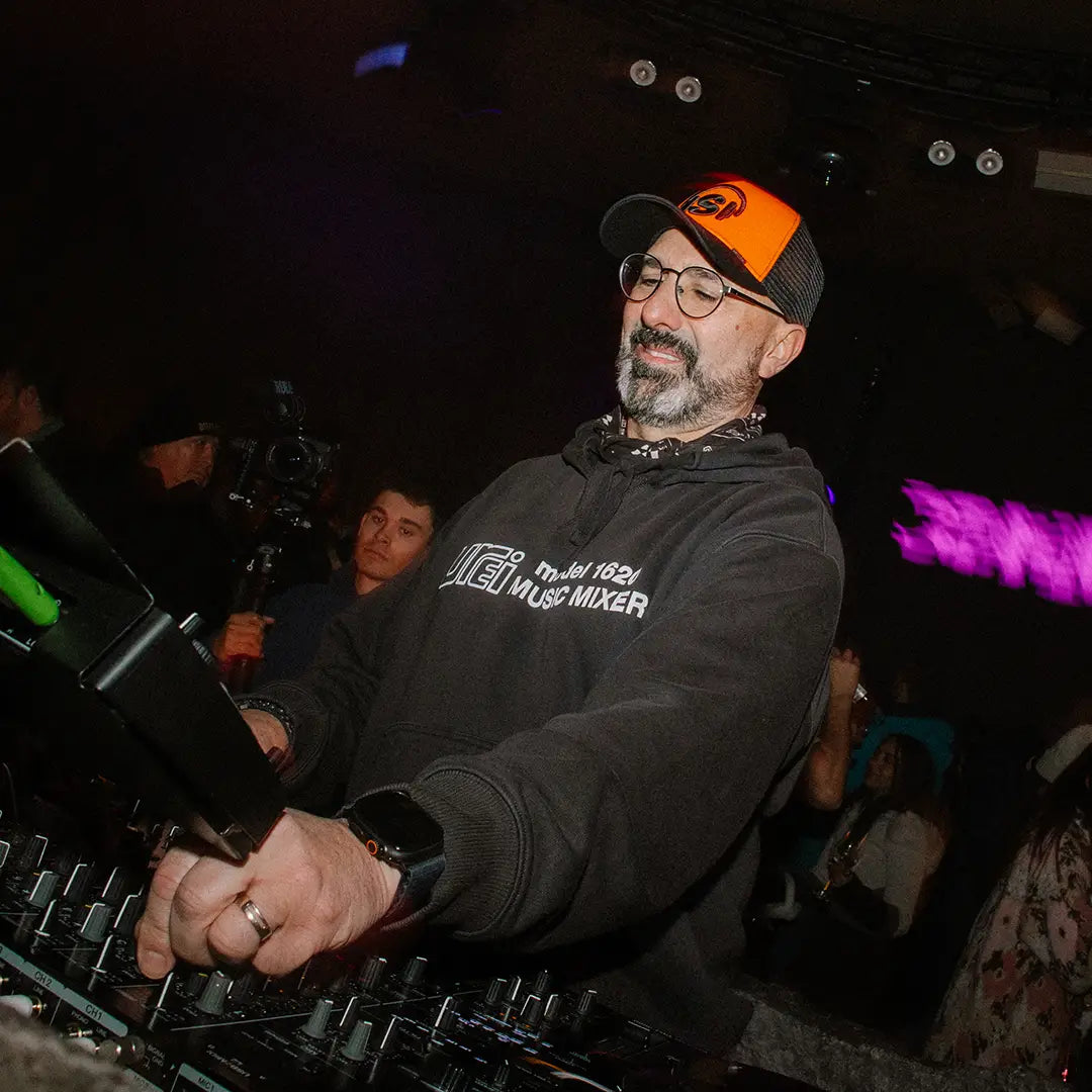 Orange Black Stereo Cap